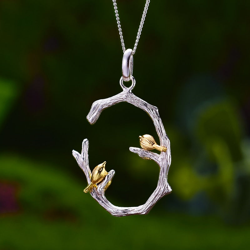 Bird on Branch Pendant