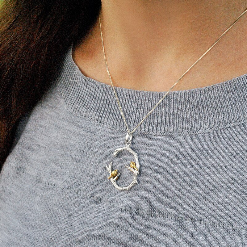 Bird on Branch Pendant