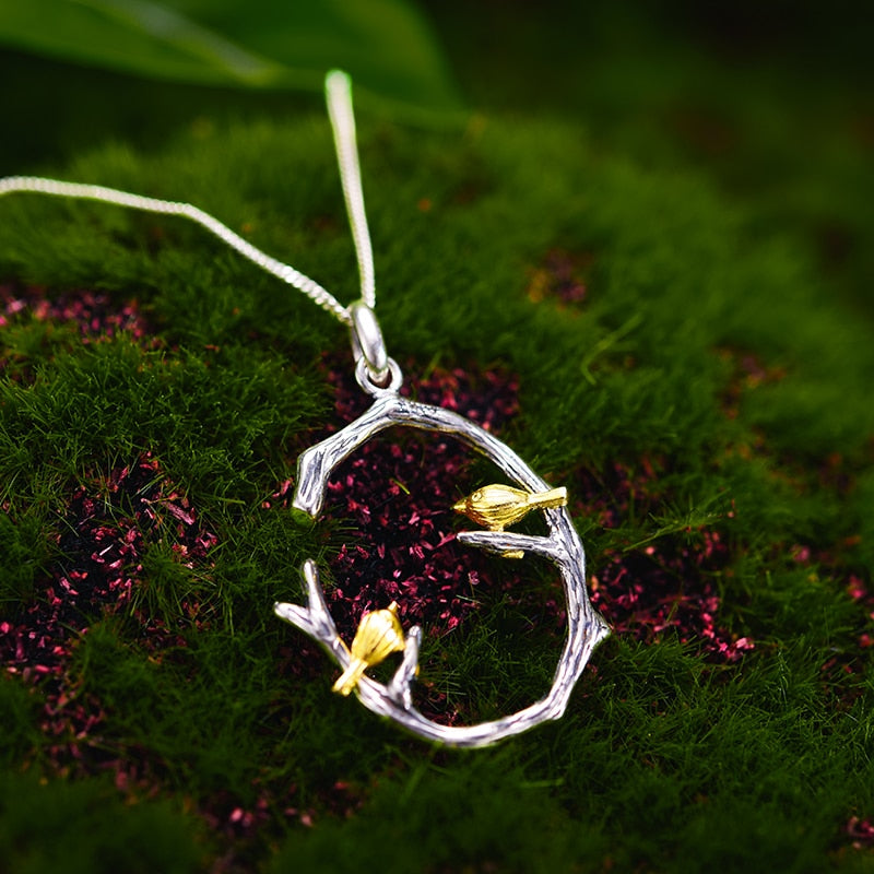 Bird on Branch Pendant