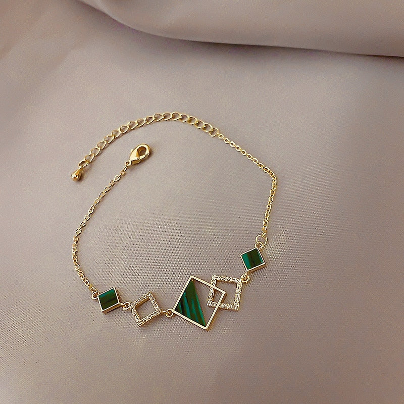 Geometric Crystal Bracelet