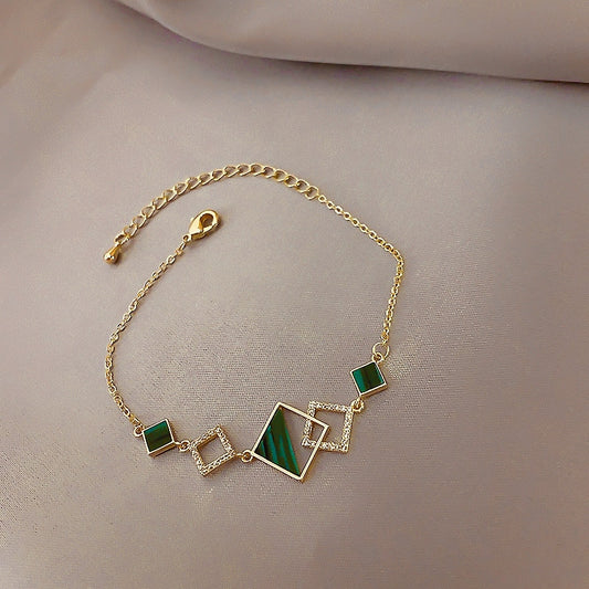 Geometric Crystal Bracelet