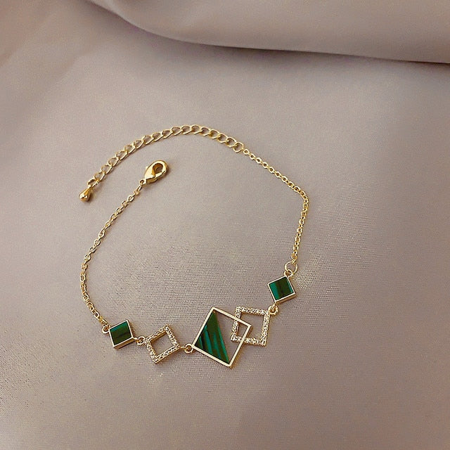 Geometric Crystal Bracelet