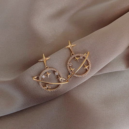 Crystal & Pearl Drop Earrings