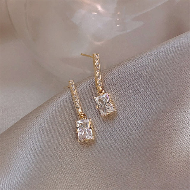Crystal & Pearl Drop Earrings