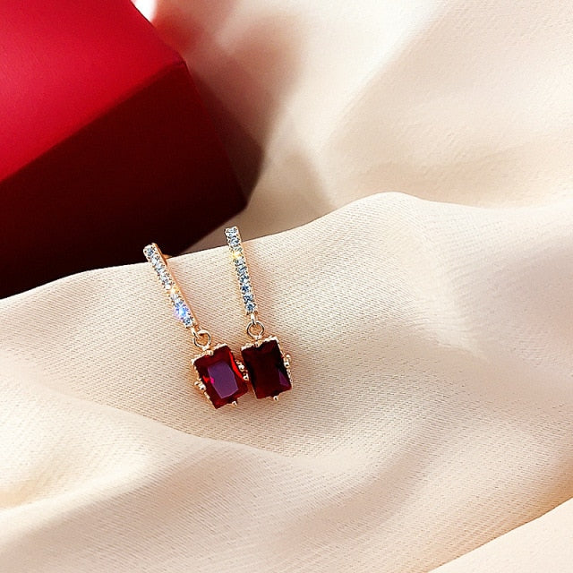 Crystal & Pearl Drop Earrings