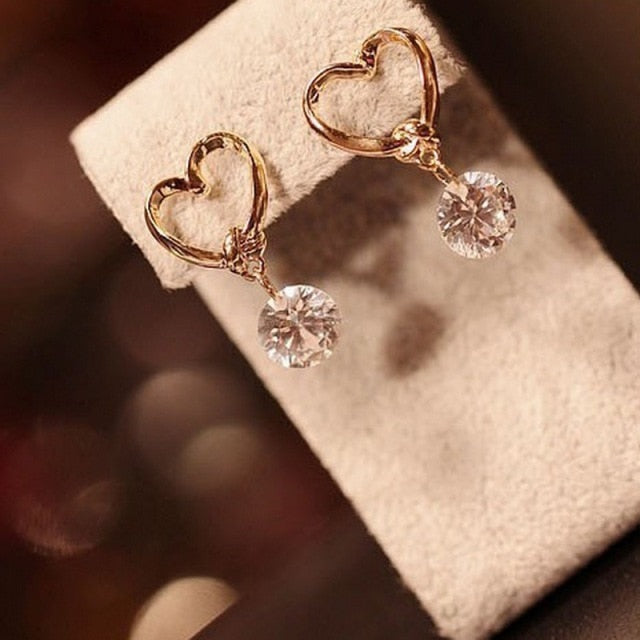 Crystal & Pearl Drop Earrings